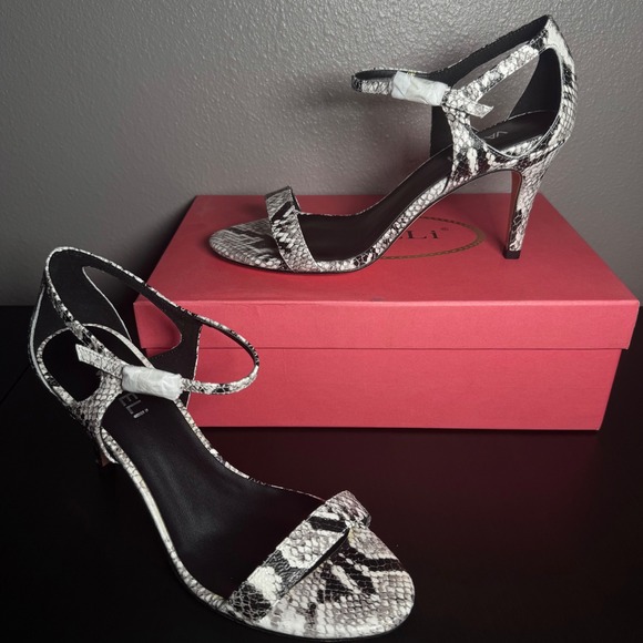 Vaneli Berk Snake Ankle Strap Sandals - Picture 6 of 7